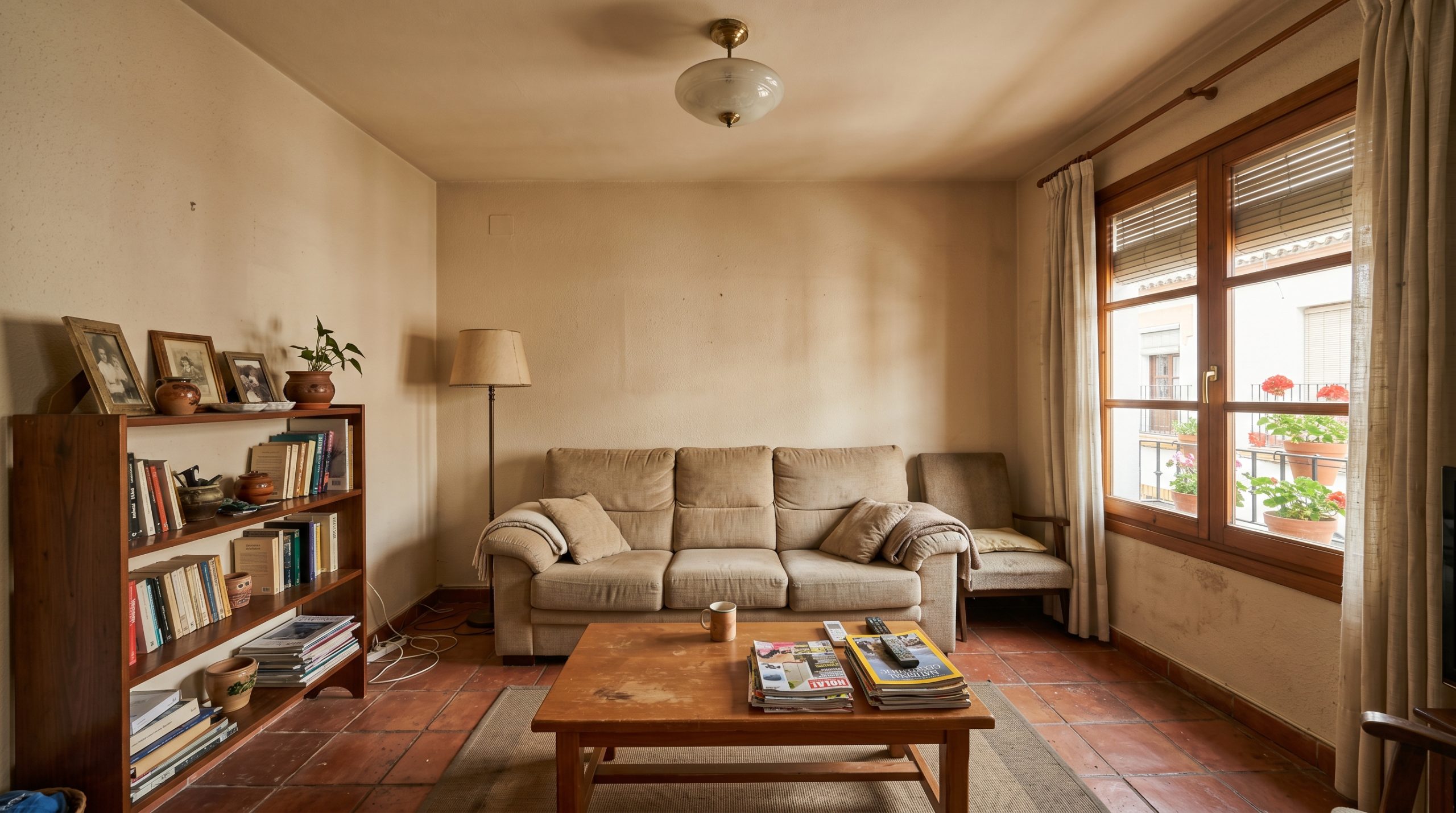 Sala d'estar abans del home staging